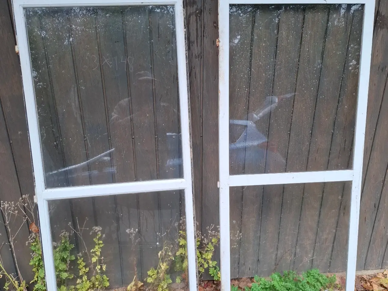 Billede 3 - Kittede rammer med enkeltglas 