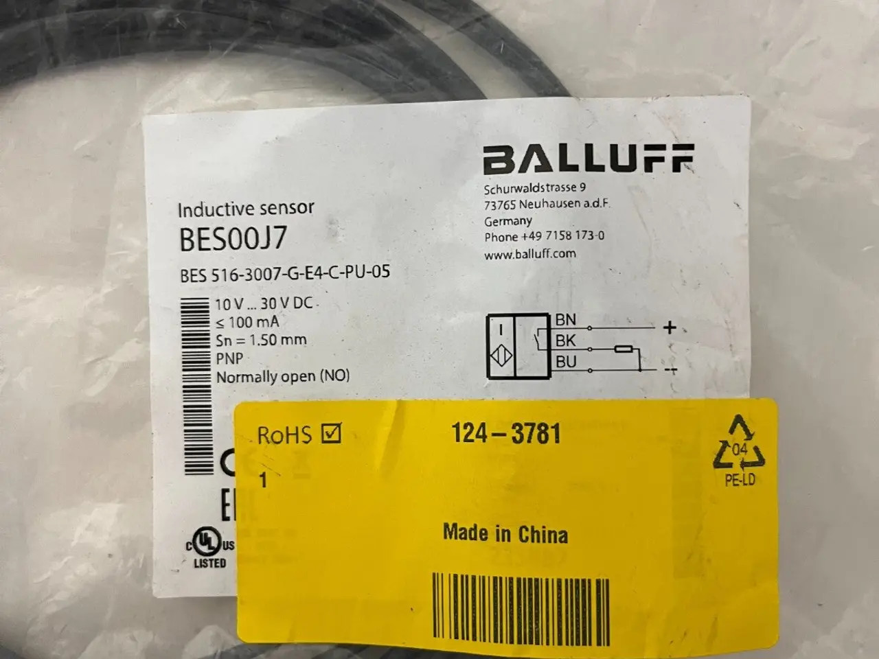 Billede 4 - Balluff BES00J7 Inductive Sensor BES PNP NO 1.5mm