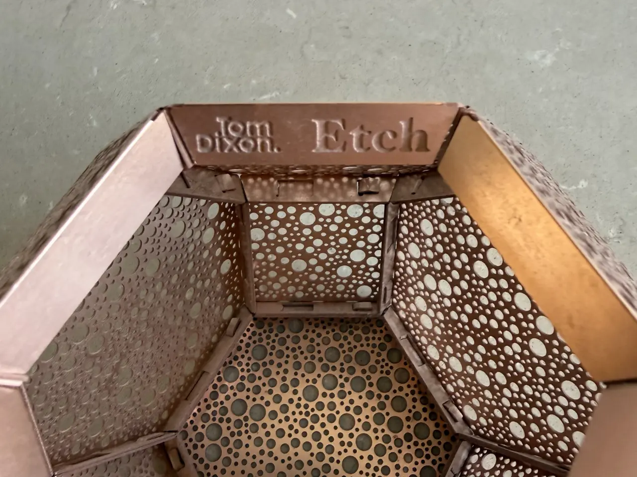 Billede 1 - Tom Dixon Etch fyrfadsstage i kobber