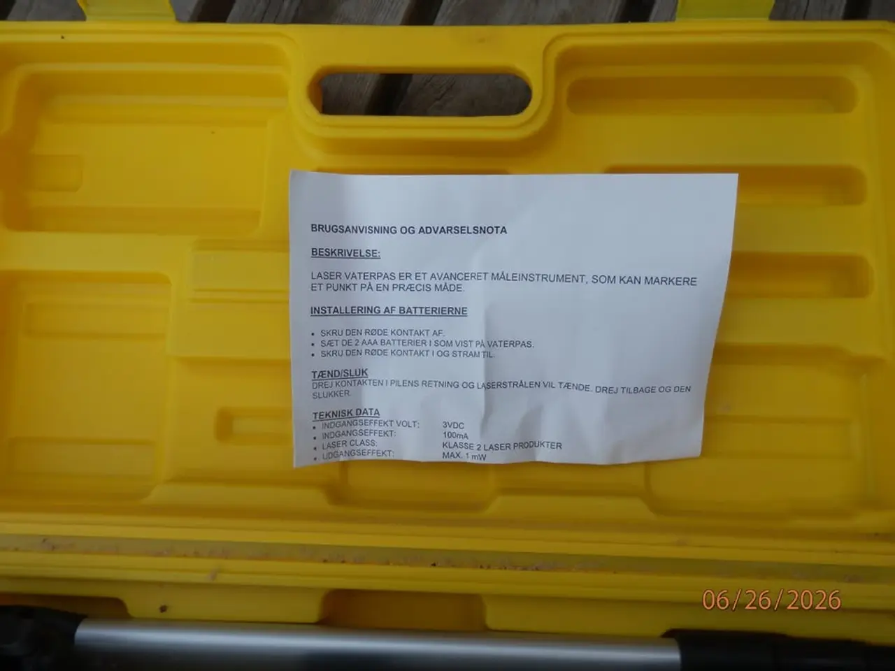 Billede 2 - vaterpas laser 100kr