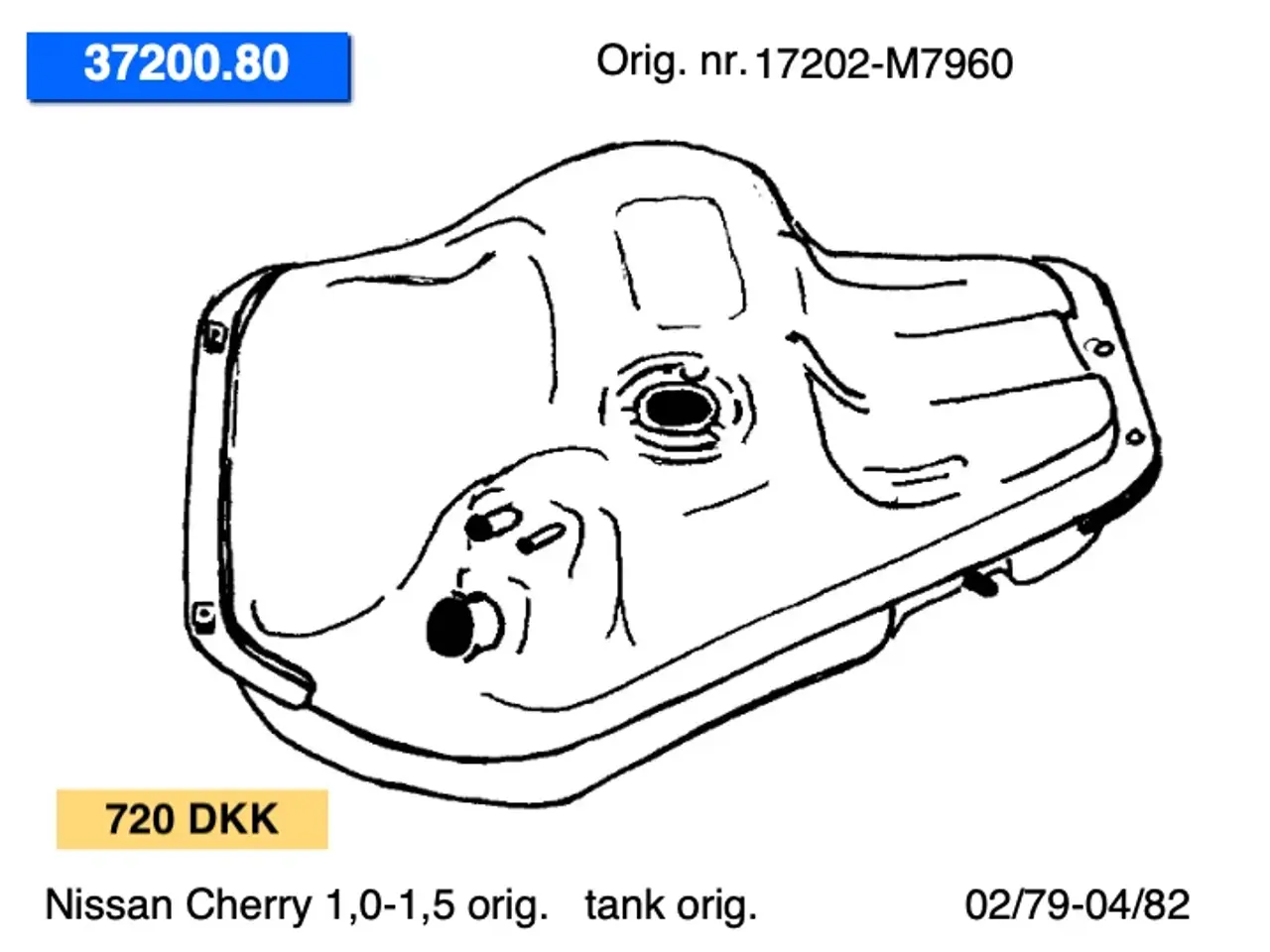 Billede 1 - Nissan Cherry-Sunny tanke