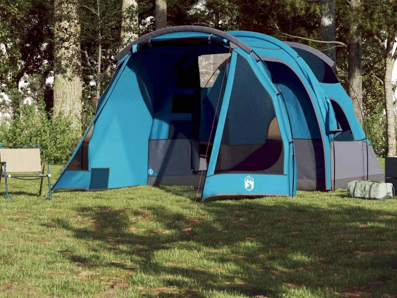 Billede 3 - 4-personers campingtelt vandafvisende blå
