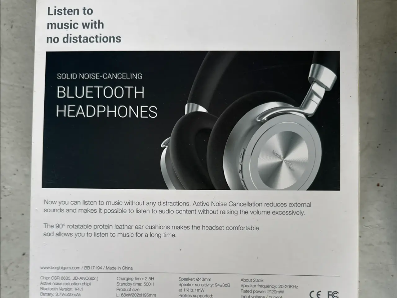 Billede 4 - Headphones Bluetooth Nordic Design 
