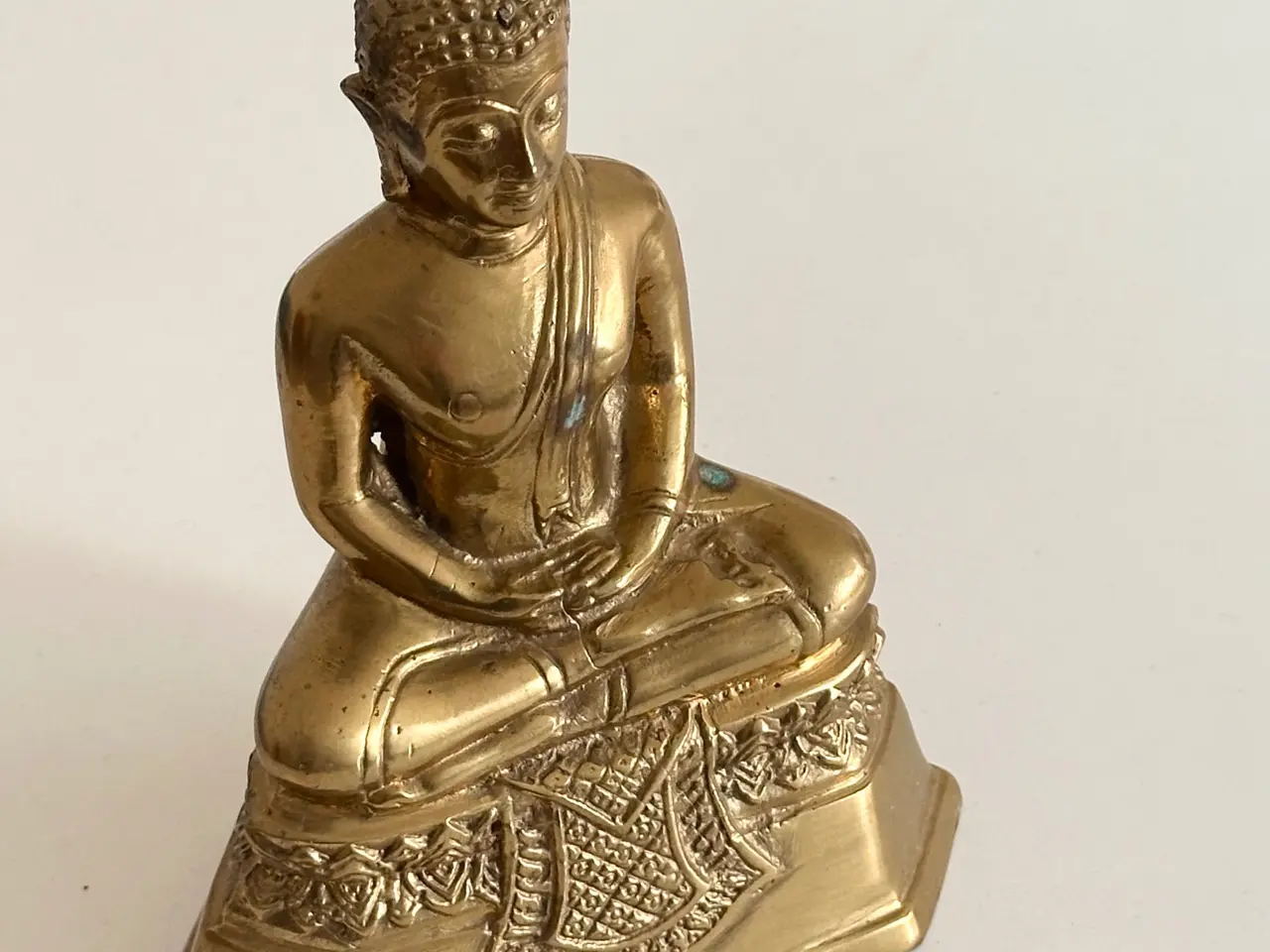Billede 2 - Thailandsk buddhafigur, messing