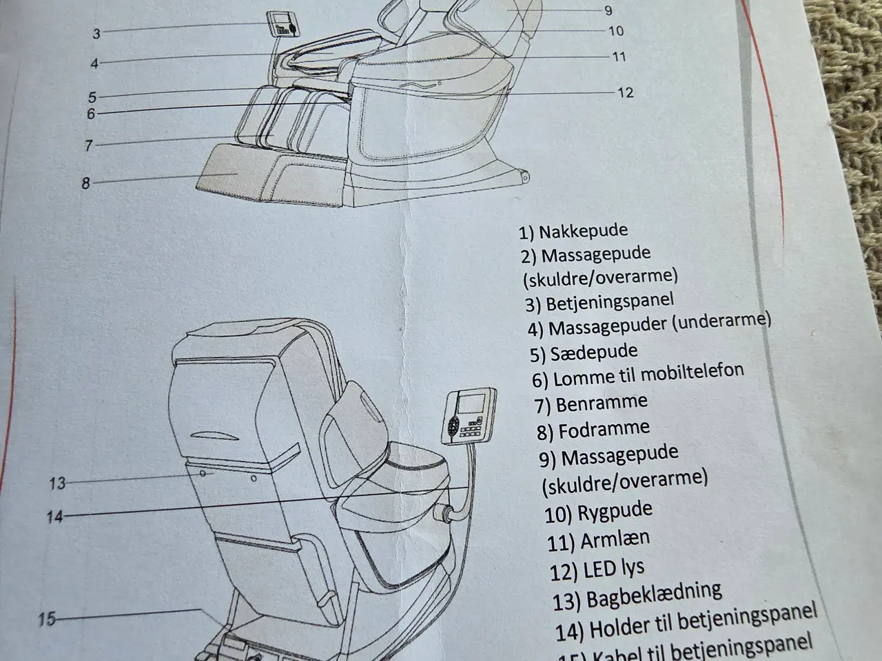 Billede 6 - Lækker Icare Skyline Massagestol – Perfekt stand.