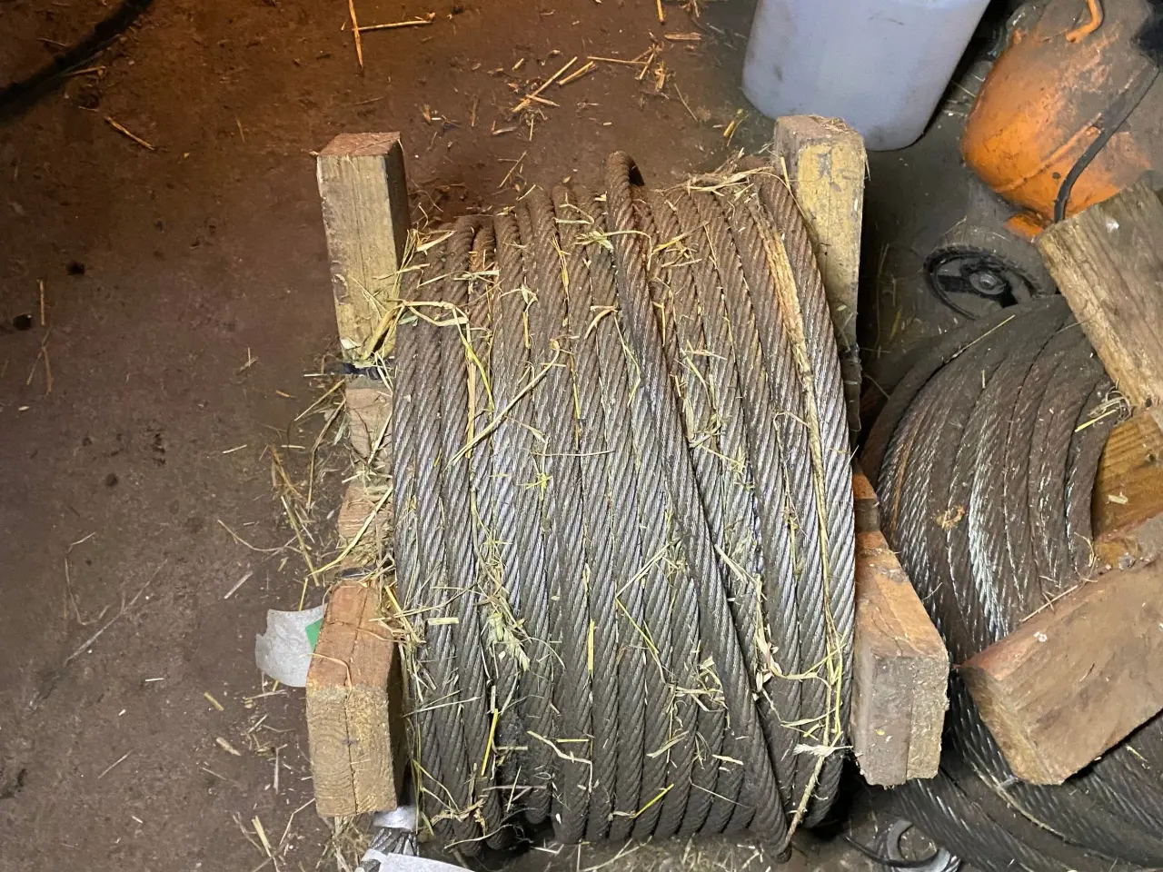 Billede 3 - Stålwire, Ø 14 mm, 112 Meter, med øje.
