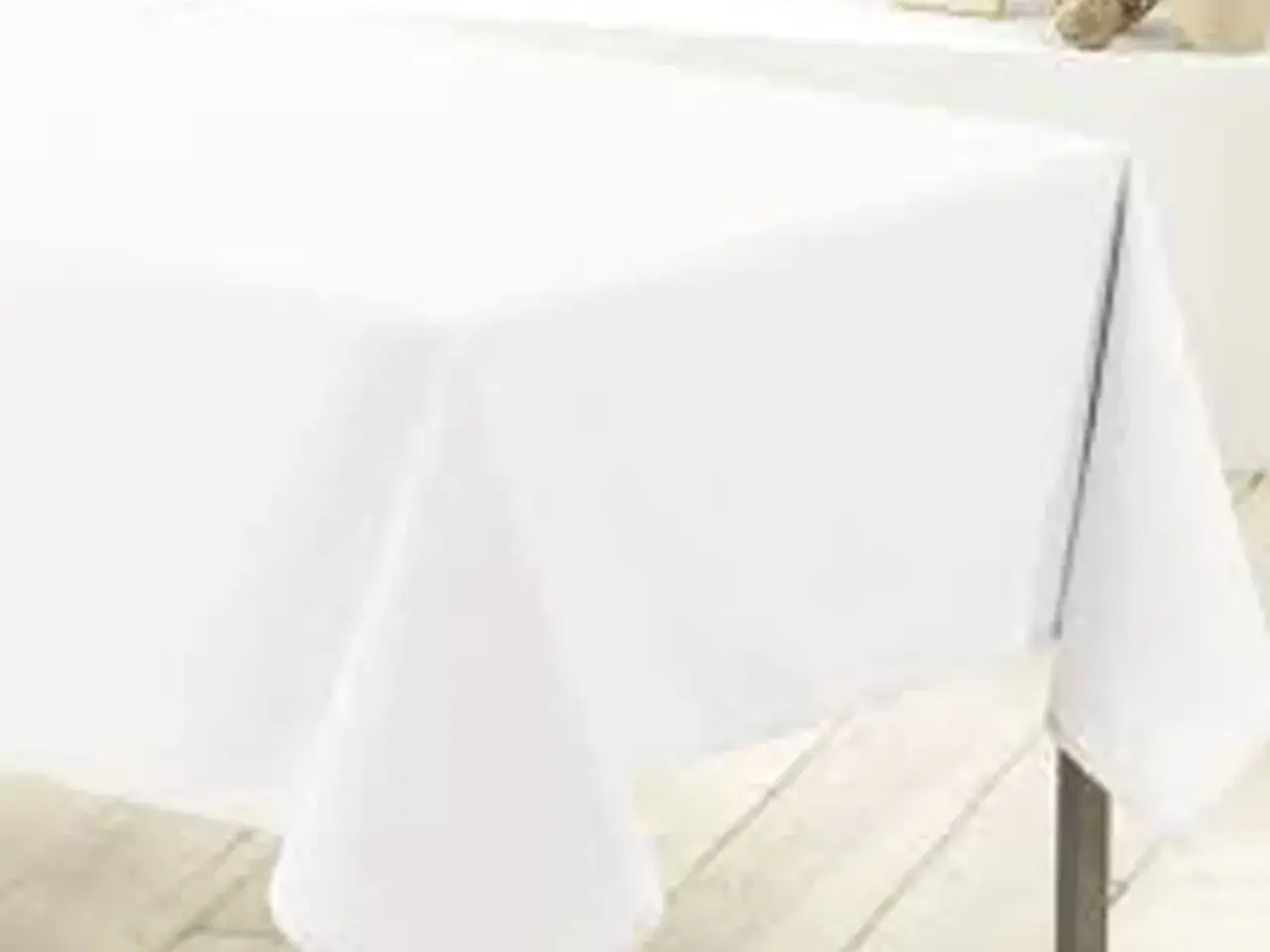 Billede 4 - Twill stof - hvid