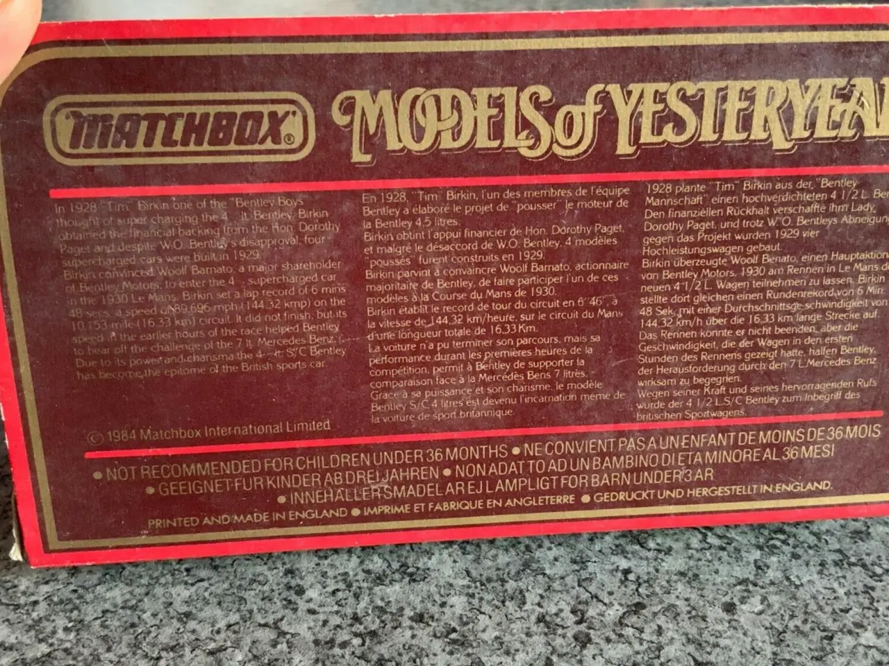 Billede 7 - Matchbox Y-2, Super Charged Bentley