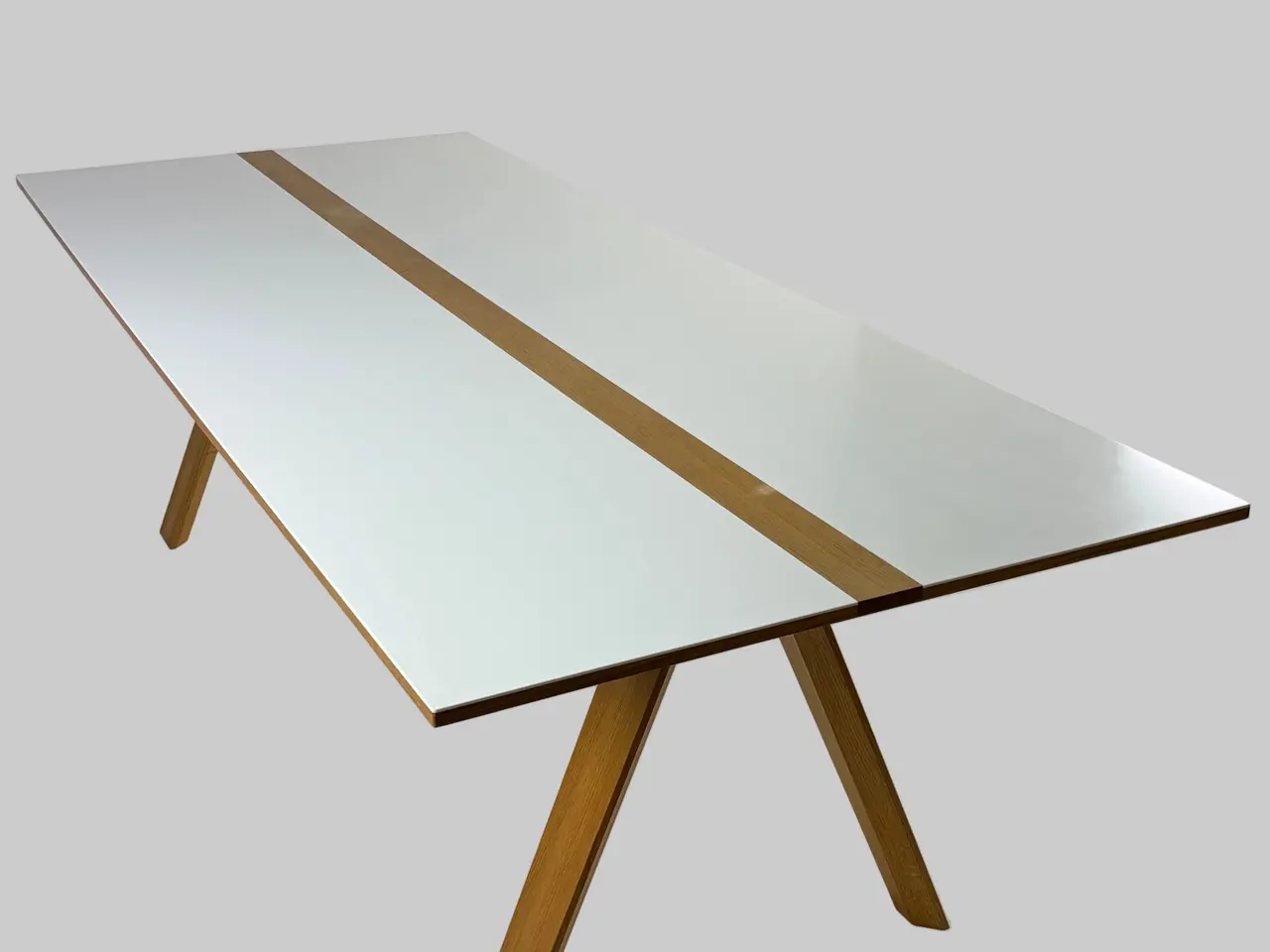 Billede 5 - Mølballe String Bord – Hvid/Natur 240x100xH73cm