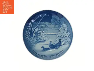 Juleplatte 1970 fra B&G Copenhagen Porcelain (str. Ø 18,3 cm)