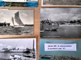 51 postkort skibe Danske & udenlandske
