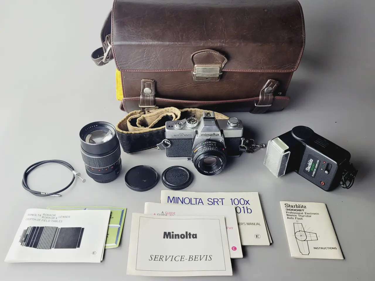 Billede 1 - ⭐️· 📸 Komplet Minolta SR-T 100X Analogt Sæt