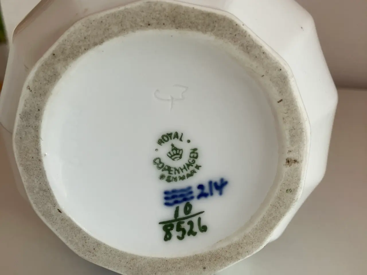Billede 4 - Royal Copenhagen blå blomst kande, 20 cm