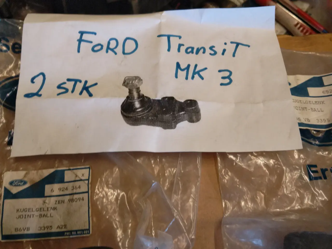 Billede 1 - Ford Transit Bærekugle.