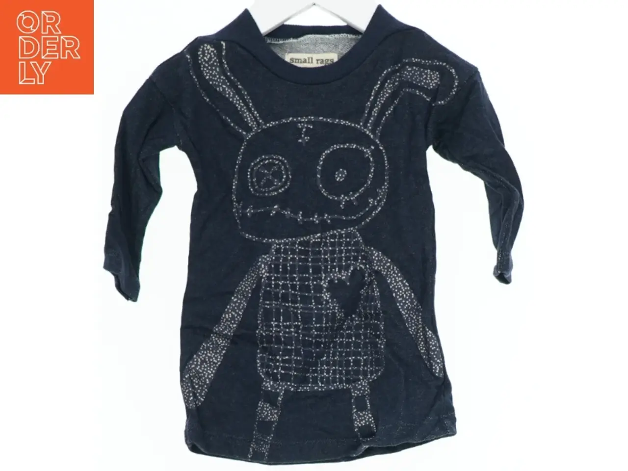 Billede 1 - Langærmet bluse med print fra Small Rags (str. 62)