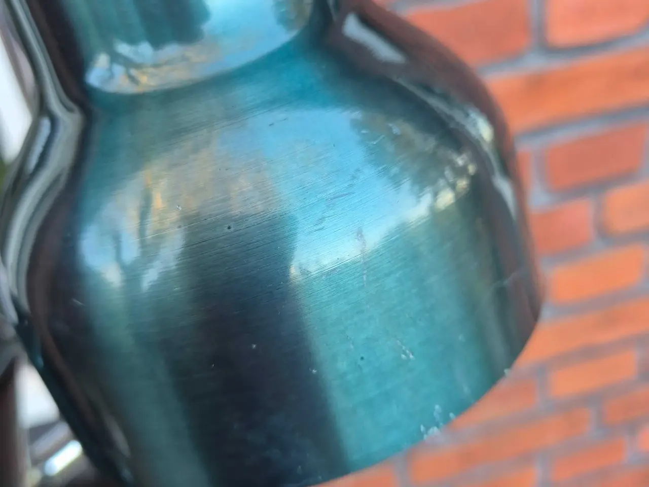 Billede 4 - Retro gulvlampe i sjælden gyldengrøn farve