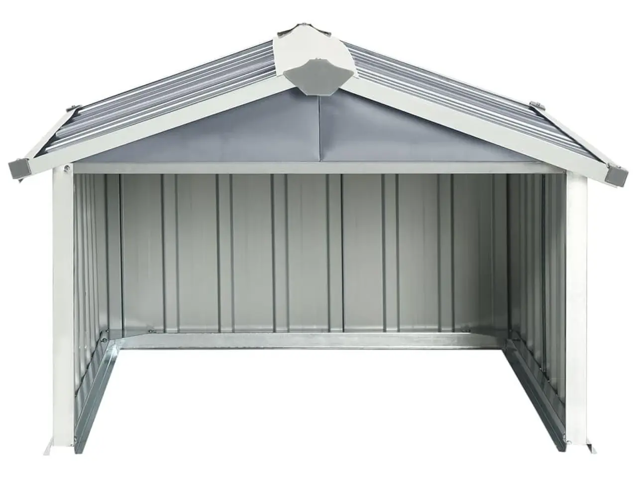 Billede 4 - Garage til robotplæneklipper 92×97×63 cm - galvaniseret stål, grå