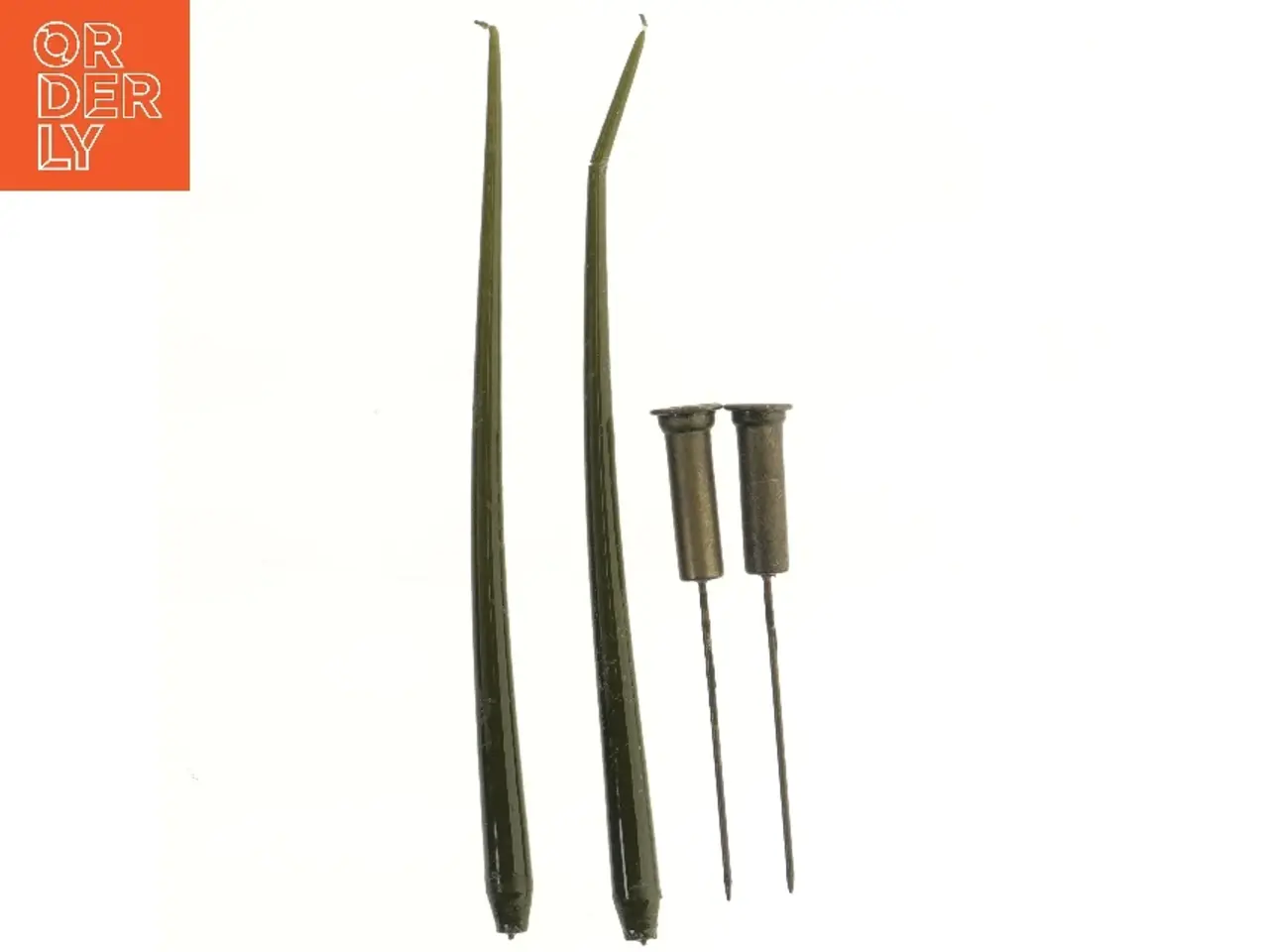 Billede 1 - Dekorative lysestager med lys (str. 44 & 24 cm)