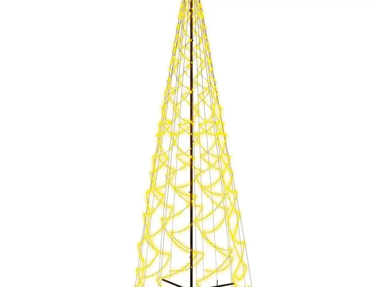 Billede 2 - Kegleformet juletræ 160 × 500 cm - 1.400 LED varmt hvid