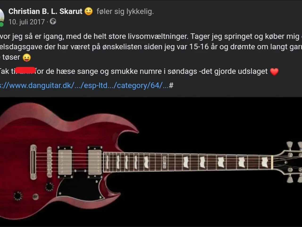 Billede 4 - Danguitar: flot ubrugt elguitar