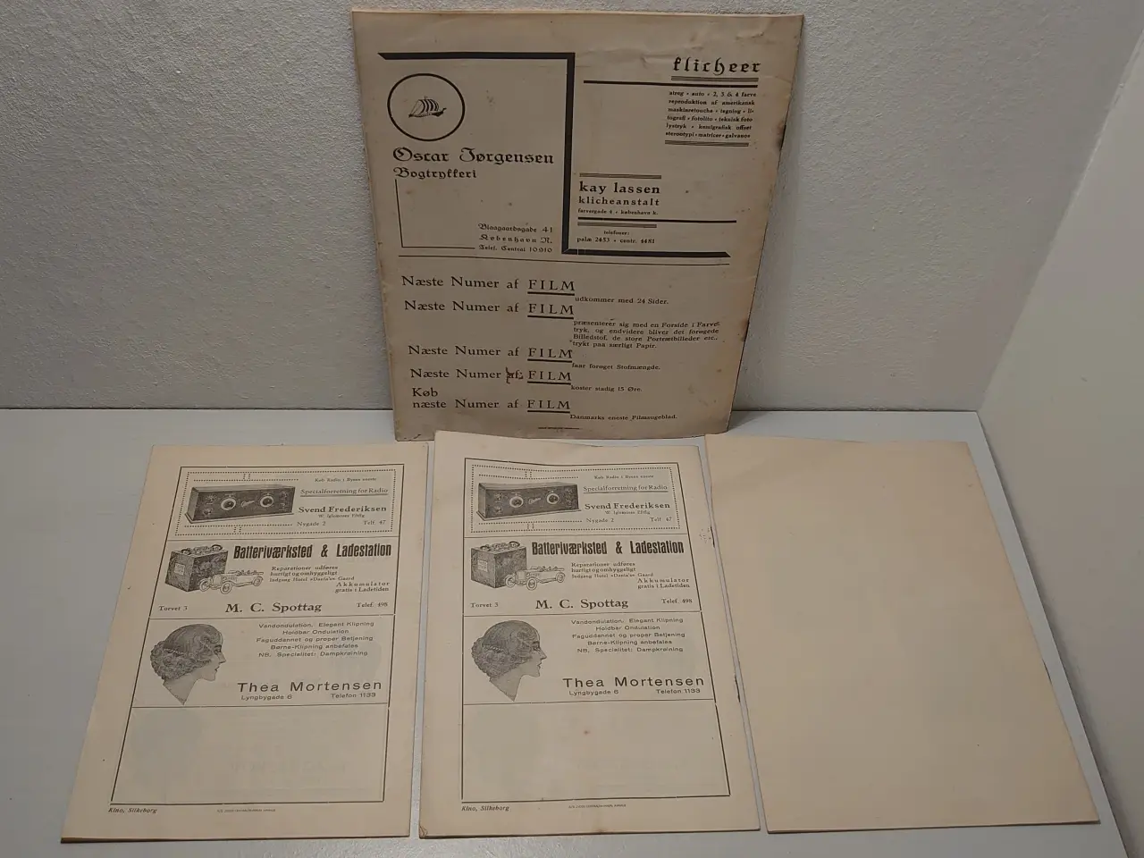 Billede 2 - 4 stk sjældne filmblade fra 1931 og 1933.