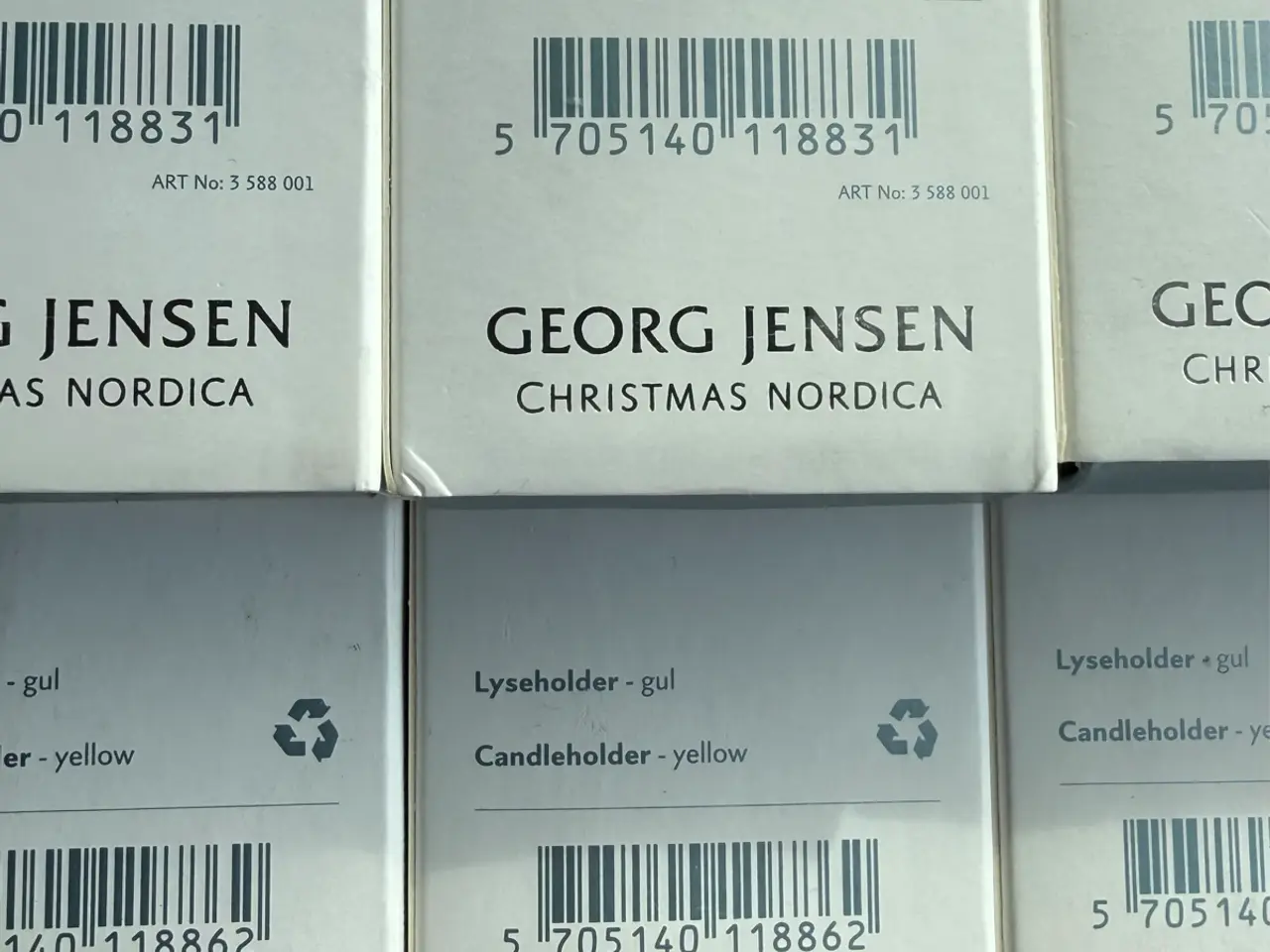 Billede 9 - 6 Georg Jensen Nordic Christmas lysholder