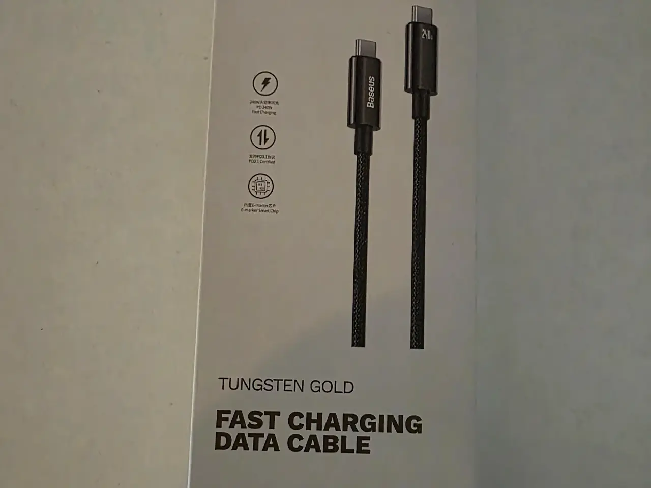 Billede 5 - USB-C stik + oplader kabel