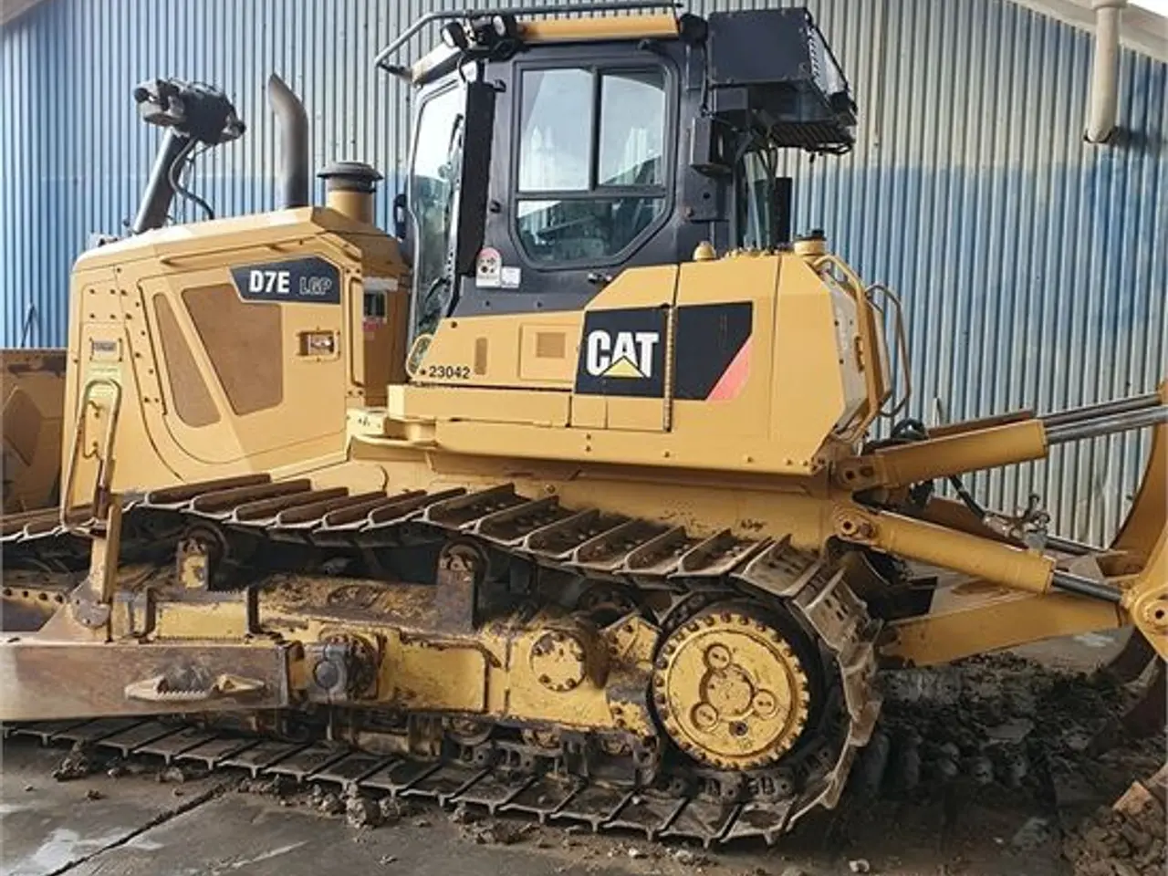 Billede 7 - Caterpillar D7E LGP - 28,5 ton - Ripper, Leica 3D GPS System - EPA