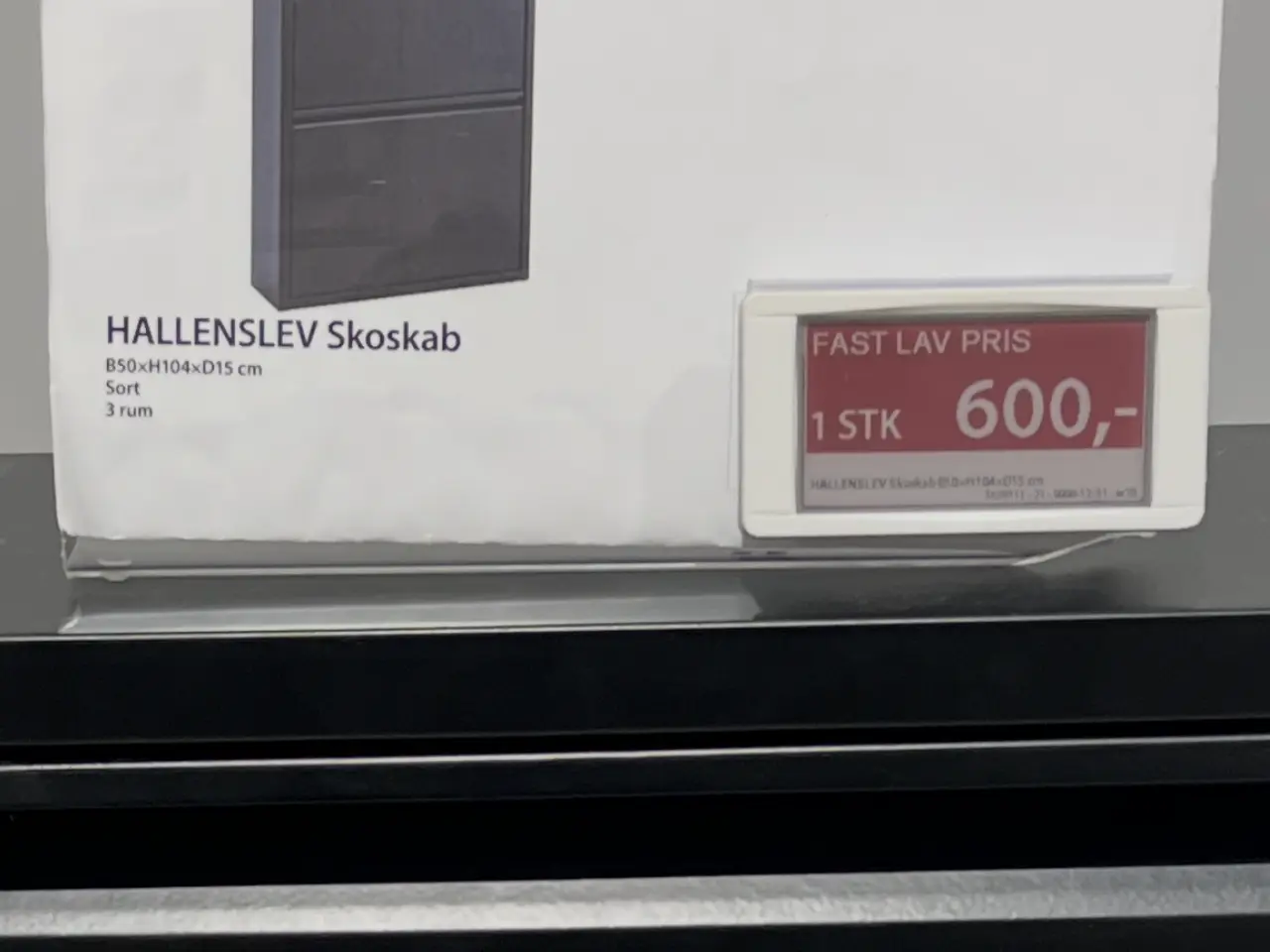 Billede 6 - Hallenslev skoskab sort