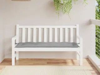 Hynde til havebænk 150x50x7 cm oxfordstof grå