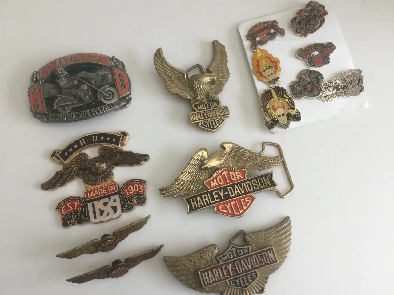 Billede 1 - harley davidson bæltespænde bælte livrem emblem