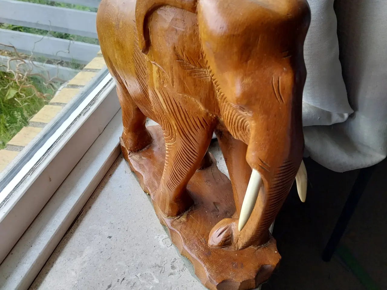 Billede 1 - Træ elefant