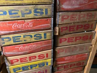 Original Pepsi og Coca Cola kasser