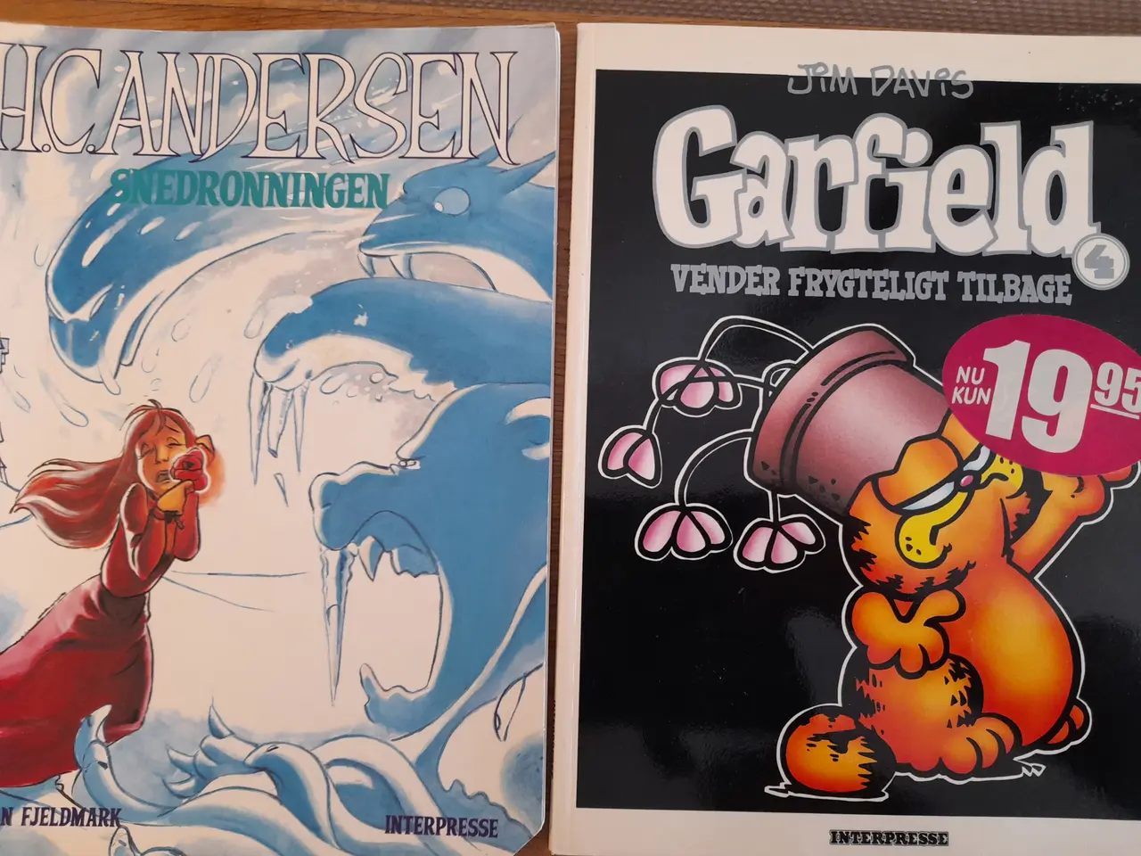 Billede 1 - Garfield nr 4 og H.C Andersen snedronningen.