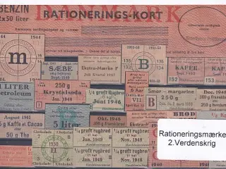 Rationeringsmærker - 2. Verdenskrig