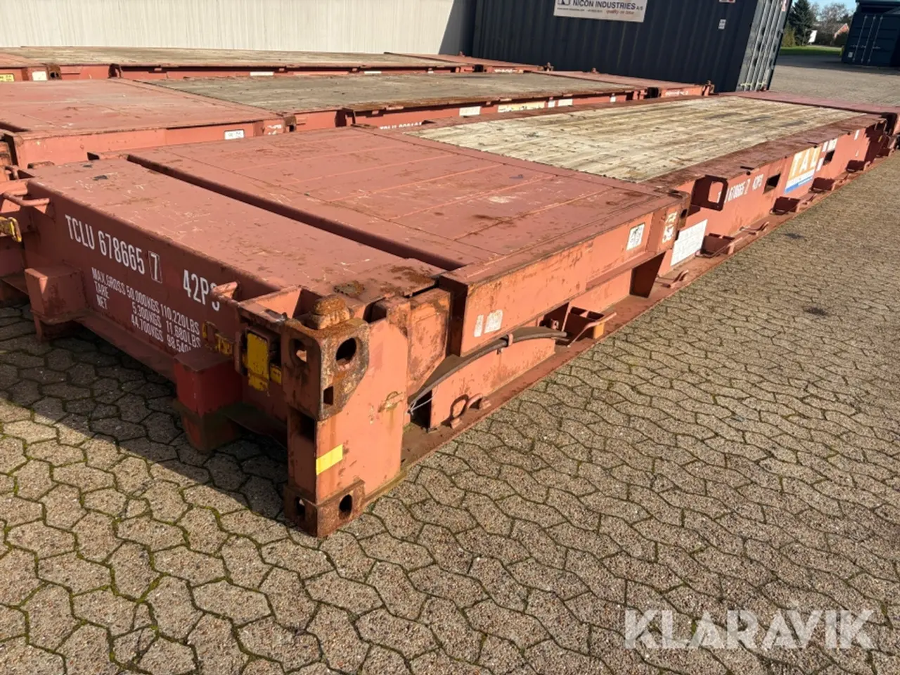 Billede 4 - Sammenklappelig flat rack-container PT. ASPEK KUMBONG KB40-FR-11R2 - 40 fods