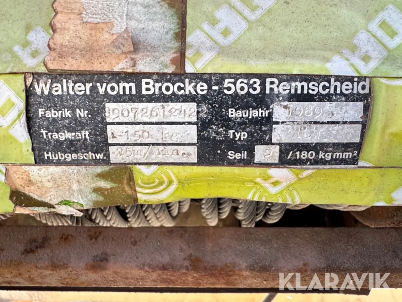 Billede 5 - Materialelift Walter vom Brocke