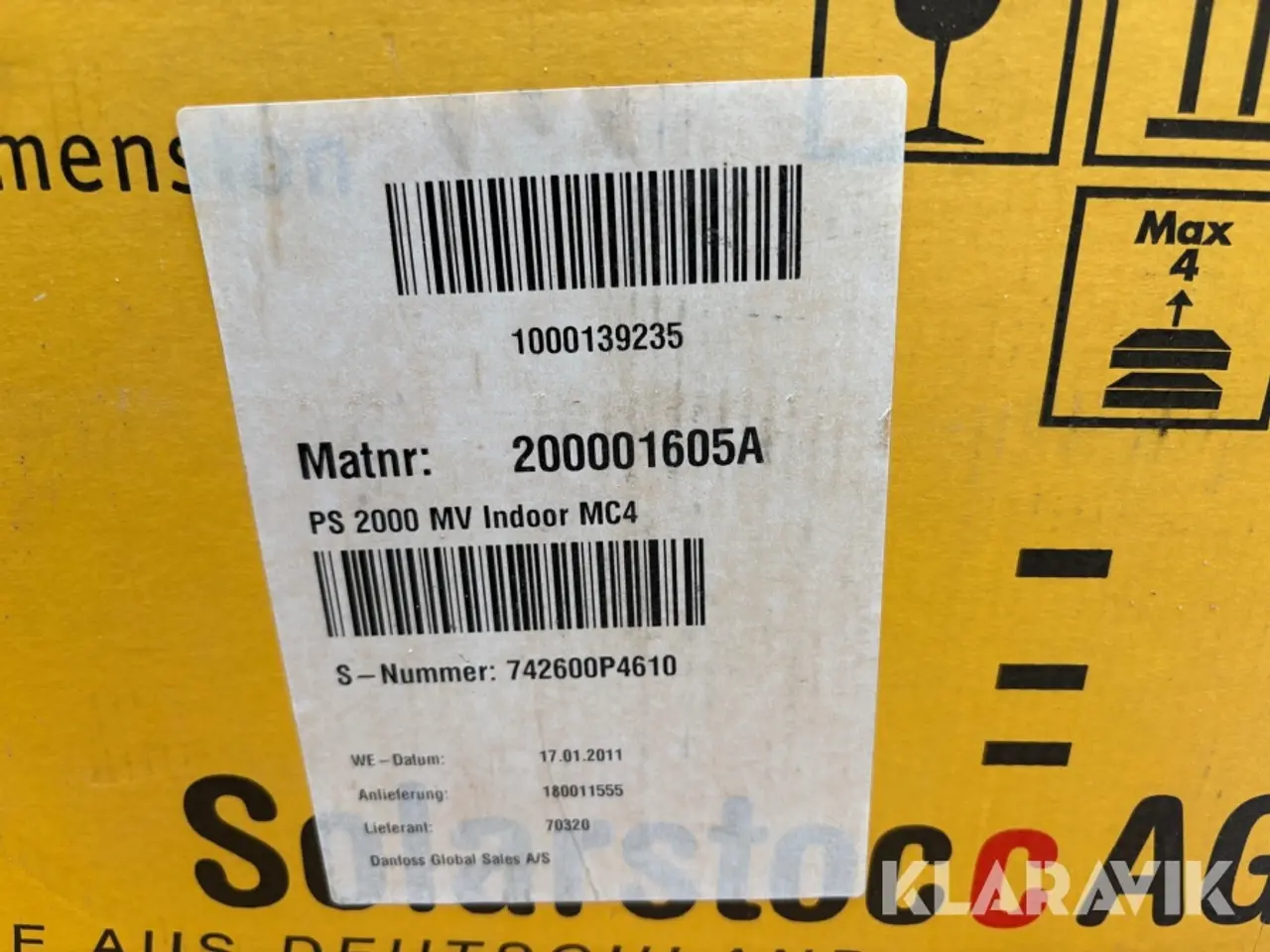 Billede 7 - Solcelle inverter Solarstoc AG 2000