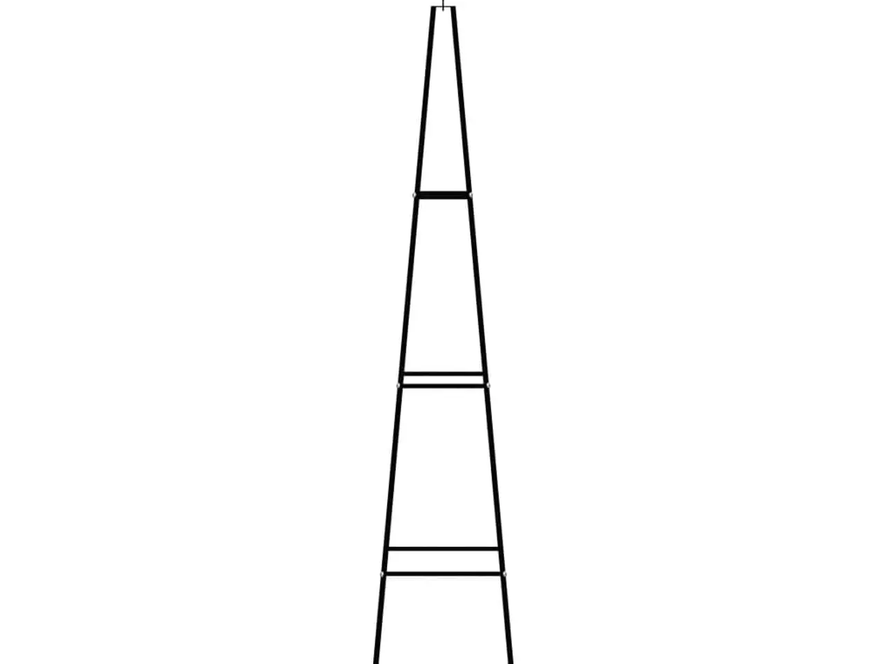 Billede 3 - Plantestativer til klatreplanter 2 stk. 35 x 35 x 195 cm - mørkegrøn