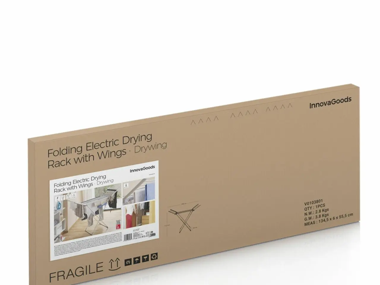 Billede 2 - Elektrisk tørrestativ med vinger Drywing - grå