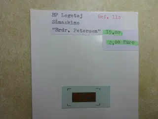 Decal til Brdr. Petersen maskiner