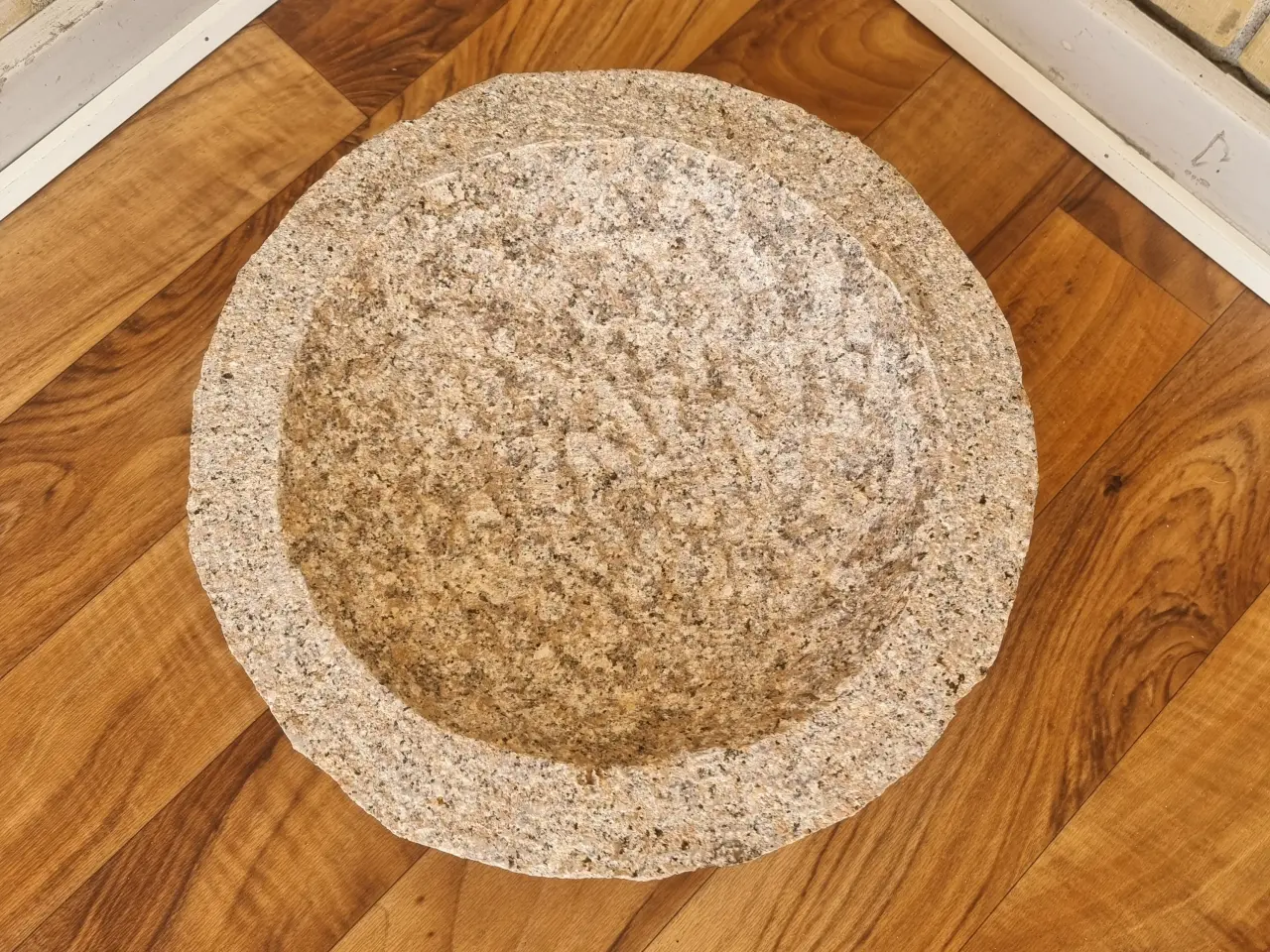 Billede 1 - Fuglebad i granit Rosa 35 cm NYT