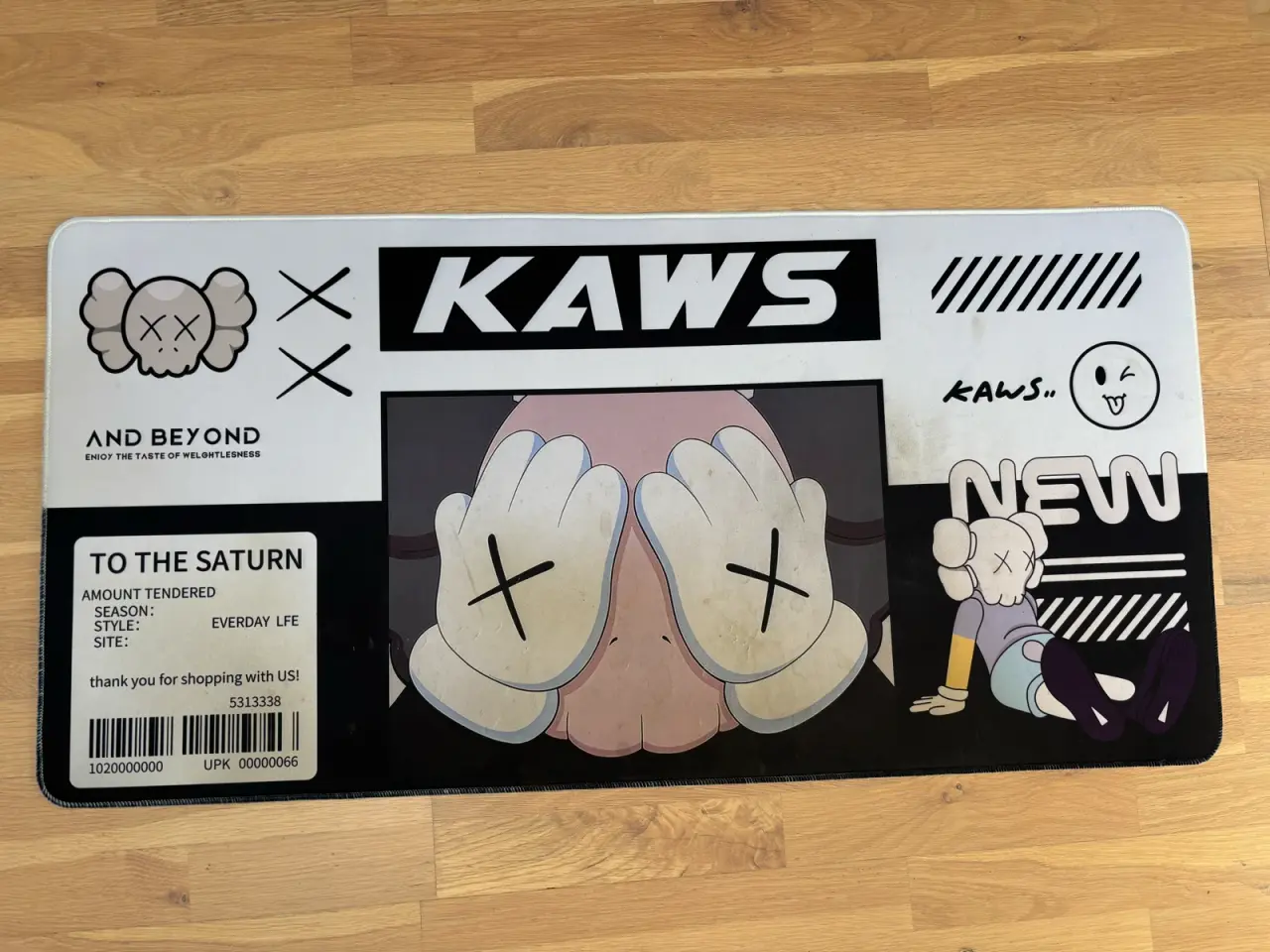Billede 1 - Stor musemåtte fra Kaws 100x50 cm