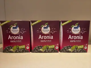 3 x 3 liter Aronia saft.
