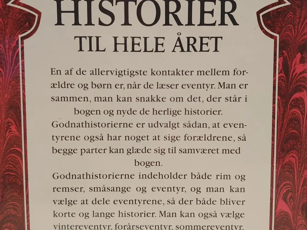Billede 2 - Godnathistorier til hele året. Udg. Sesam 1995