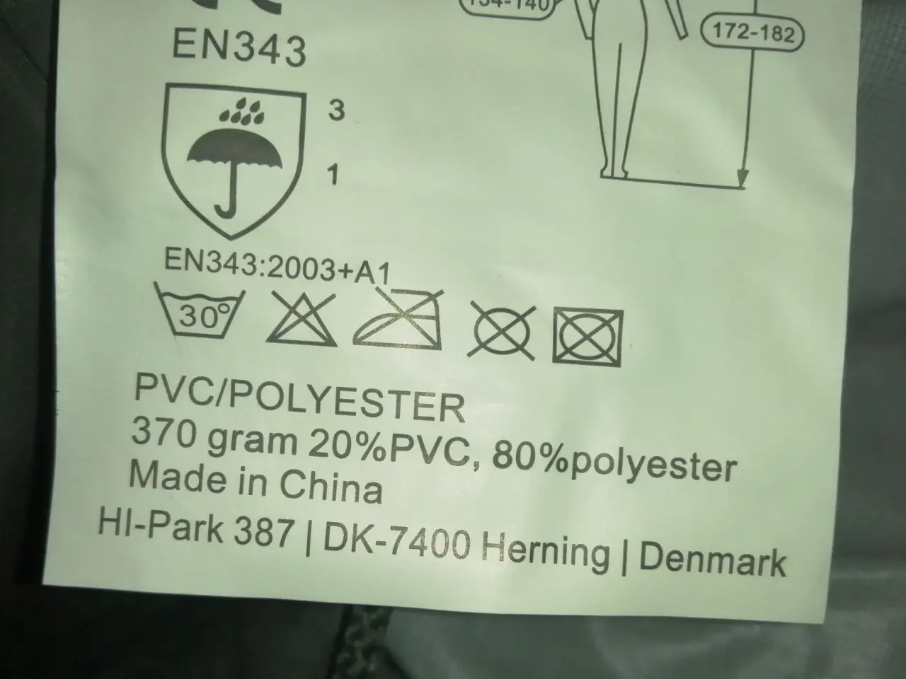 Billede 3 - NY Ocean Regnjakke, vandtæt PVC/Polyester Grøn, XL