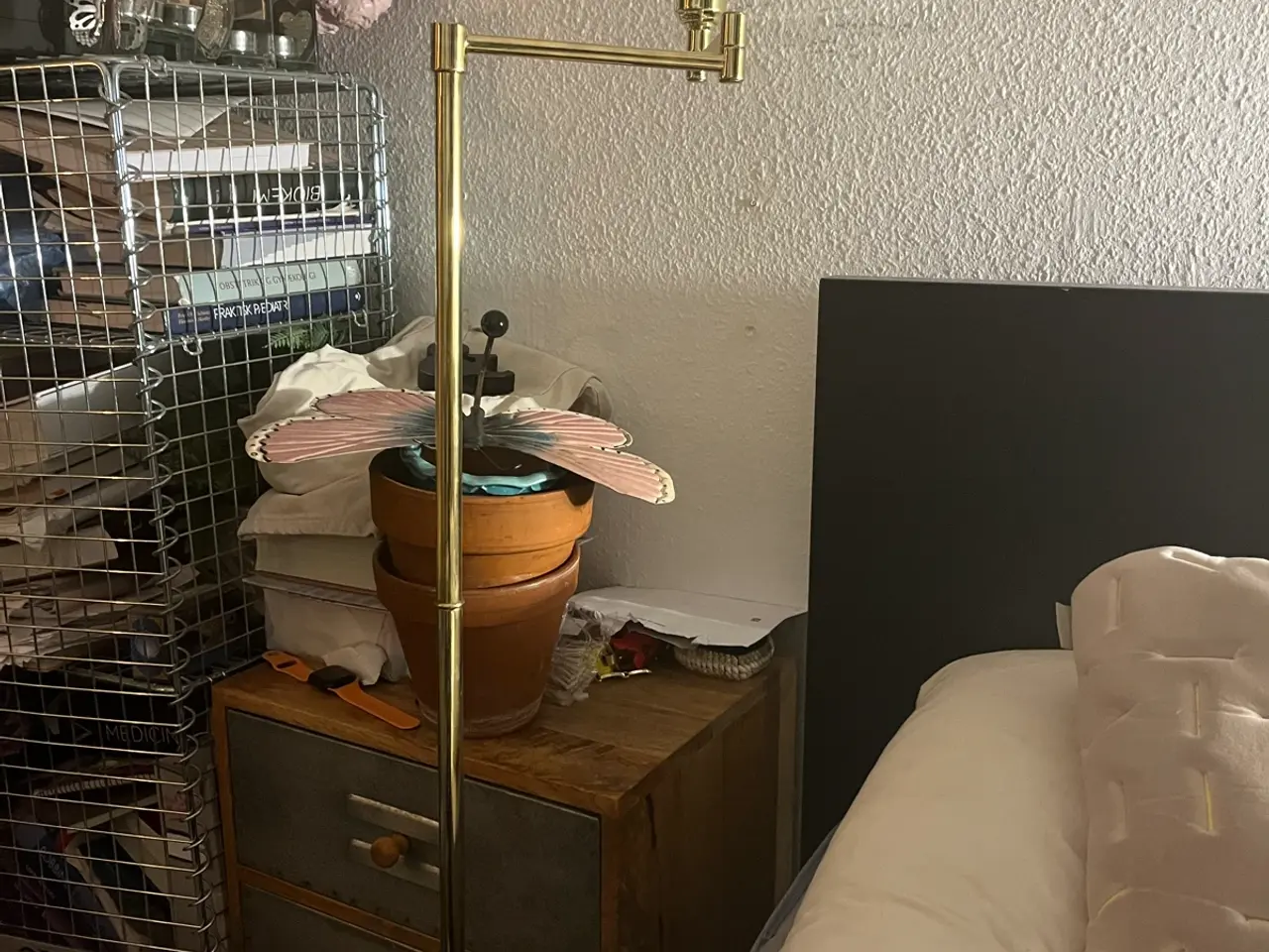 Billede 2 - Svingarms lampe i messing