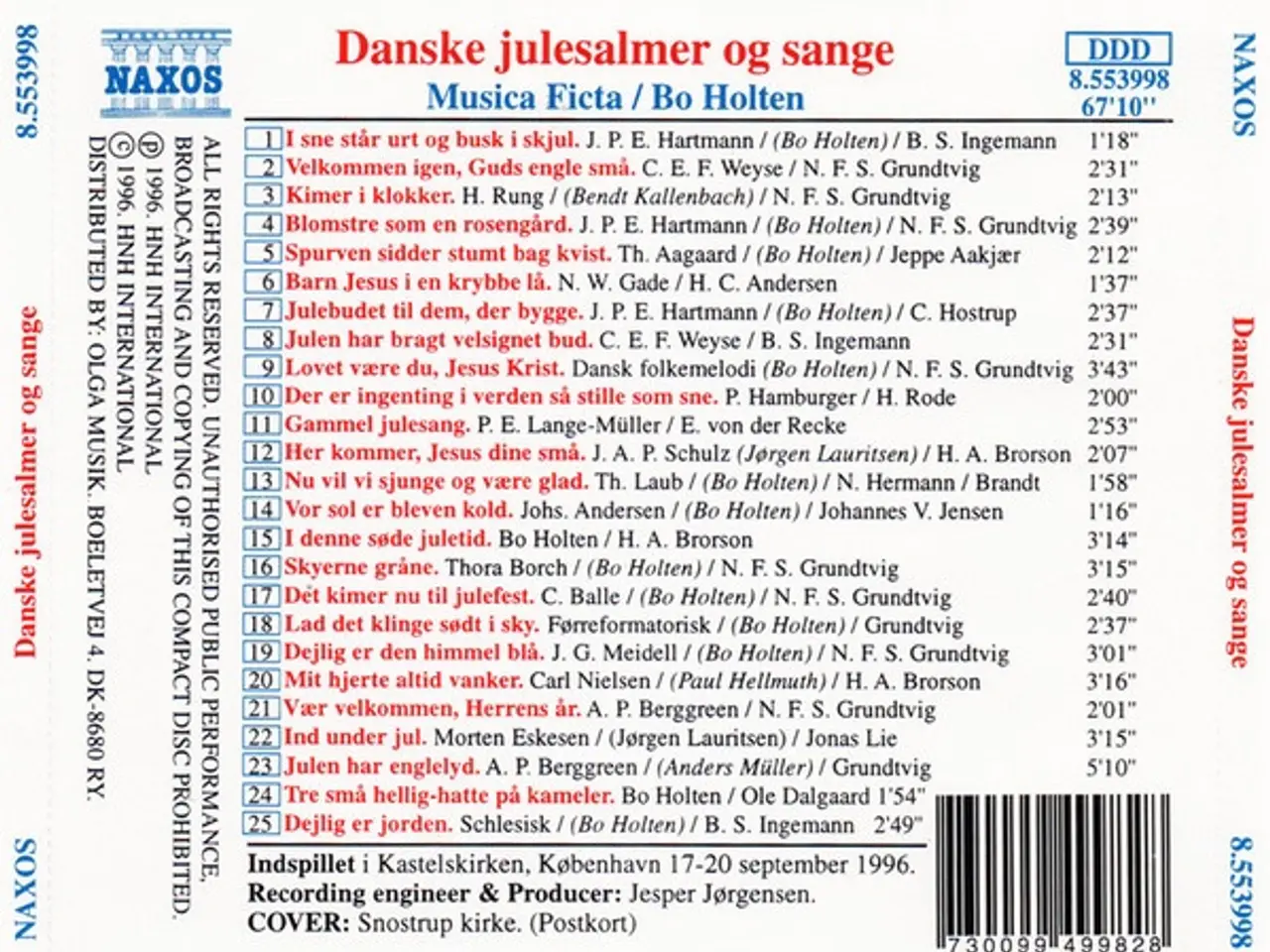 Billede 2 - Musica Ficta / Bo Holten – Danske… – CD