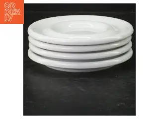Sæt af 4 hvide tallerkener fra IKEA (str. 4 styk. ø. 14 cm)