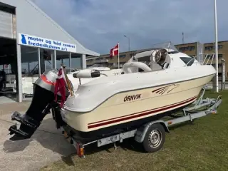 med Mariner F60 samt Variant trailer